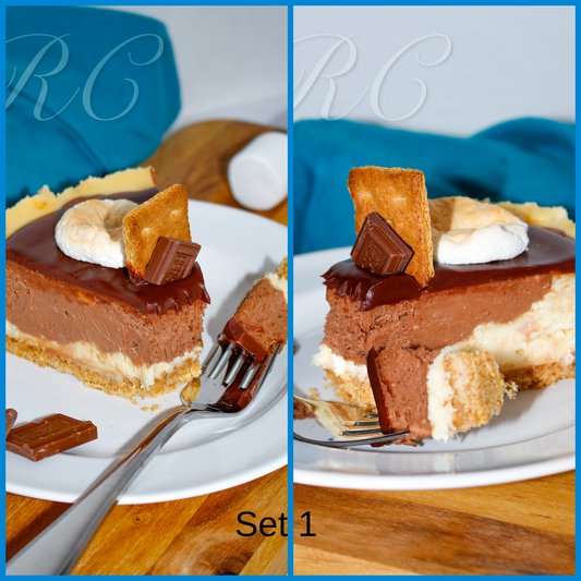 S'mores Cheesecake set 1